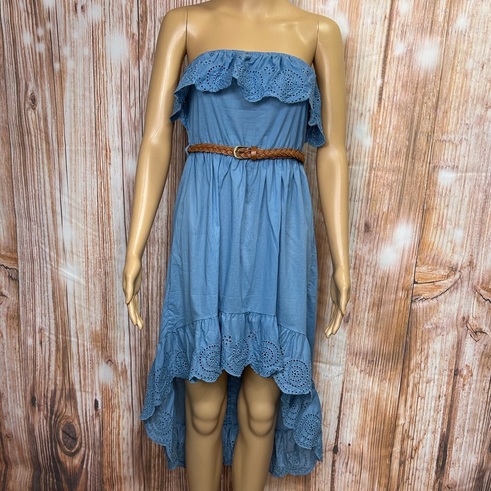 Rue21 Ruffled Strapless High Low Dress